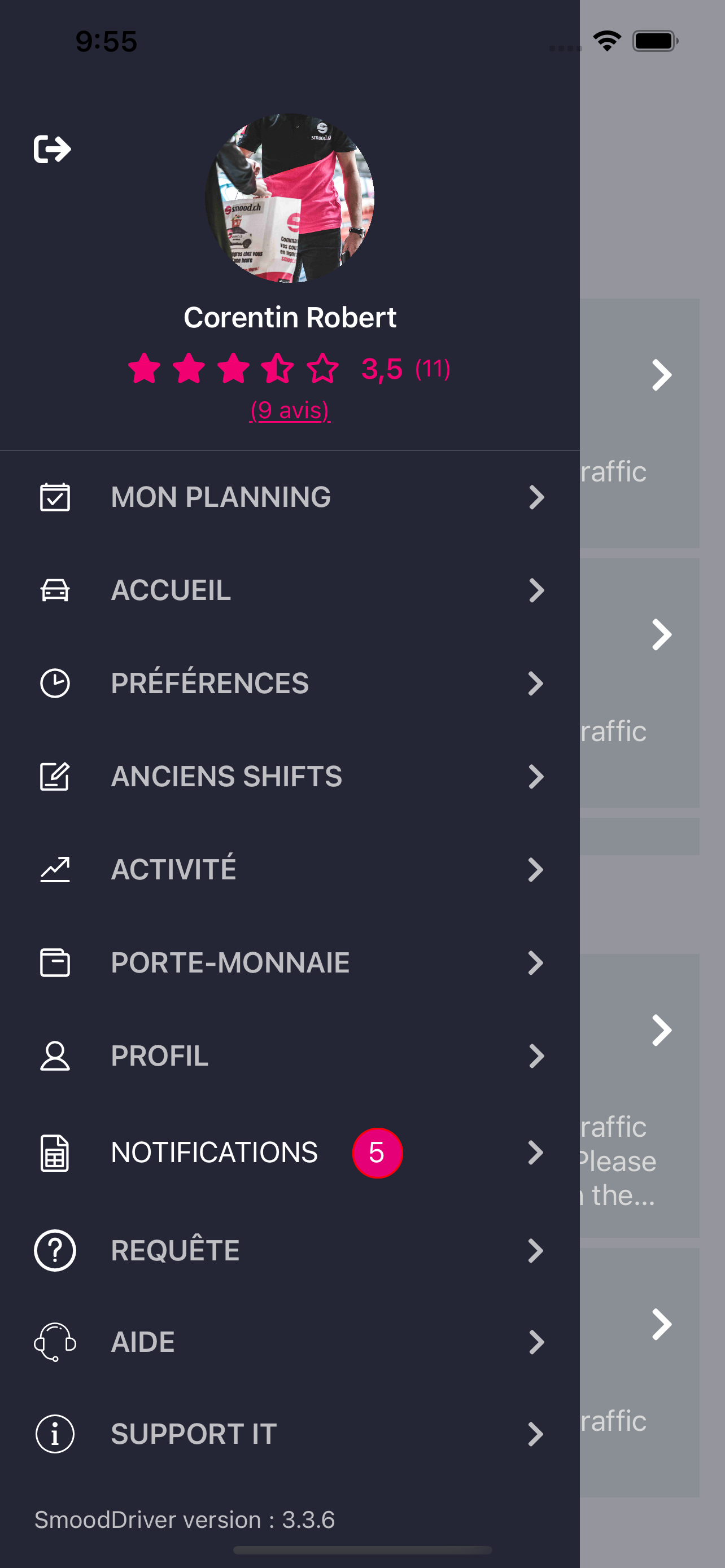 Smood Driver screenshot 2